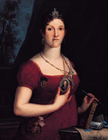 unknow artist Portrait of Carlota Joaquina de Borbon oil painting image